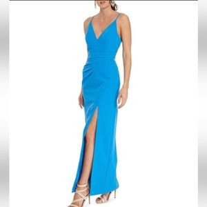 Adrianna Papell crepe column gown